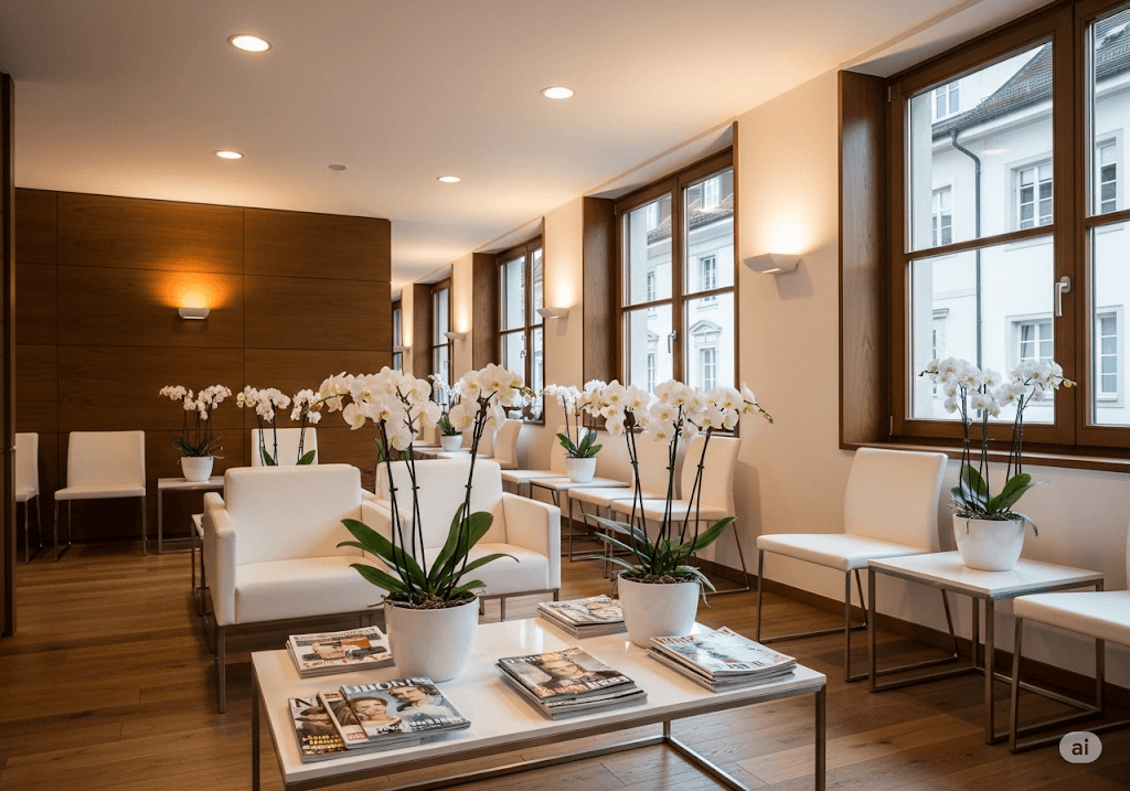 Wartezimmer der Praxis